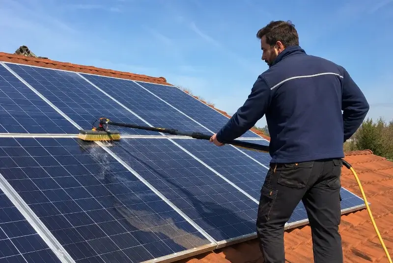 Nettoyage et entretien de panneaux solaires à Serdinya